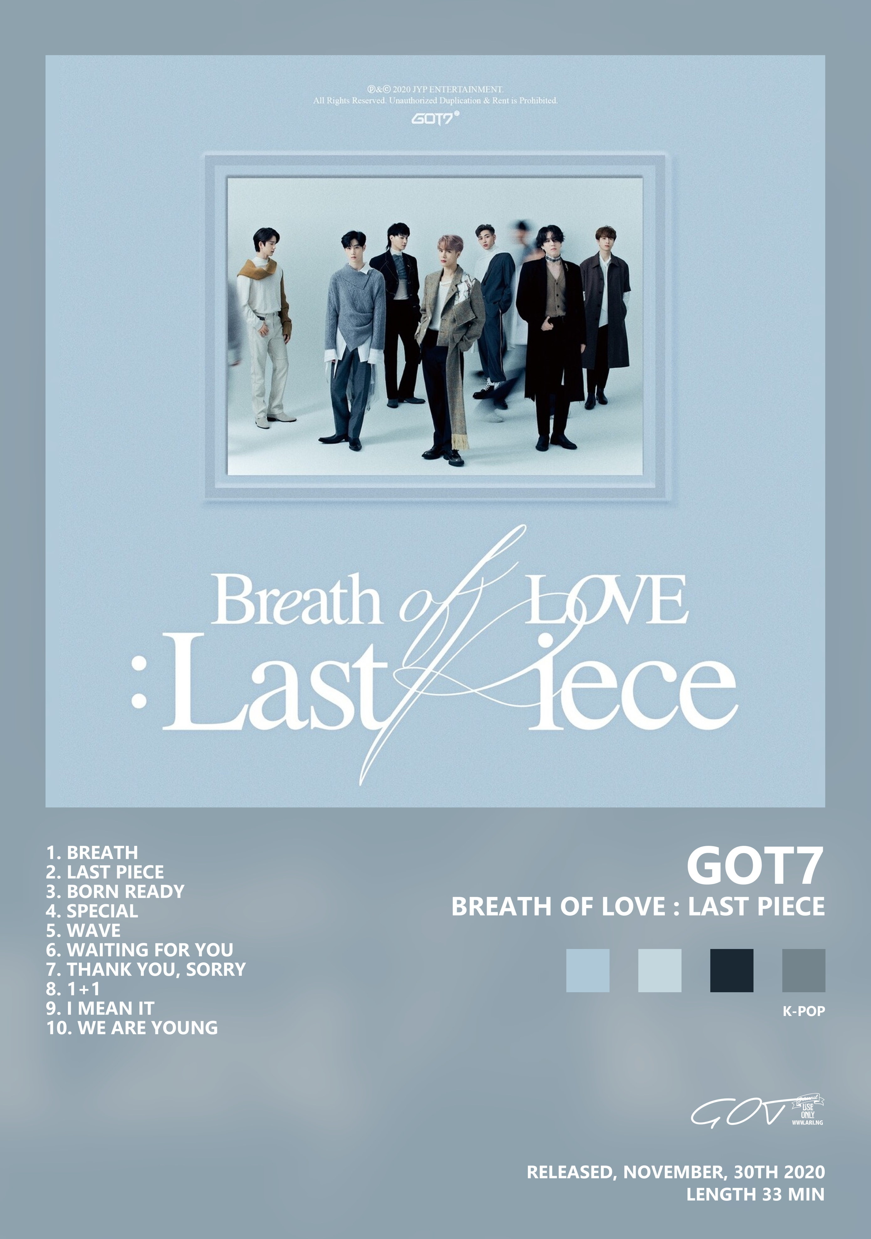 Музыкальный постер: GOT7 — Breath of Love Last Piece