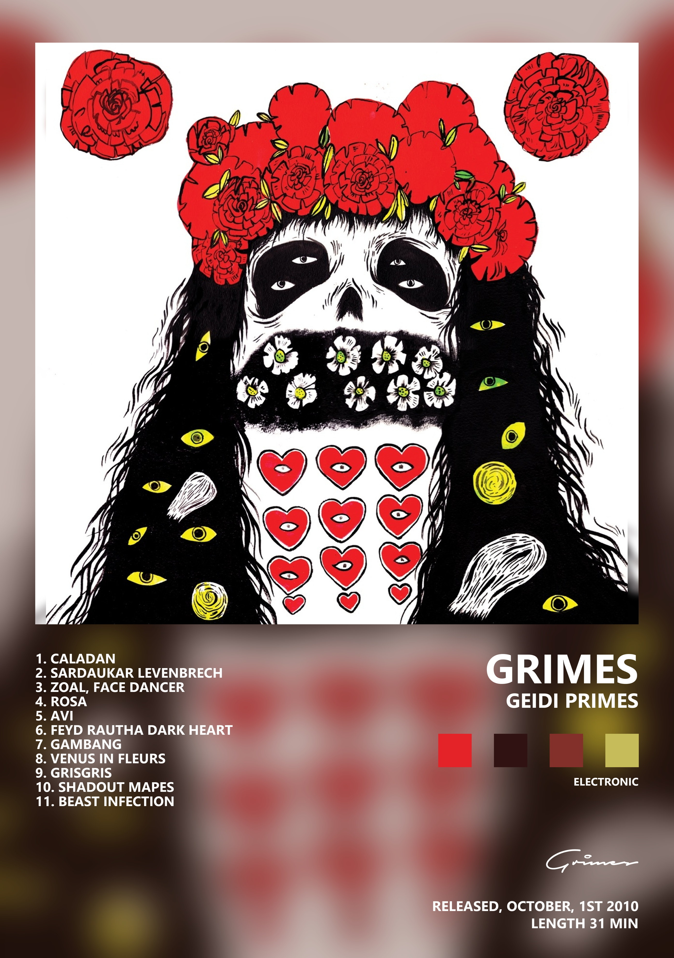 Музыкальный постер: Grimes — Geidi Primes