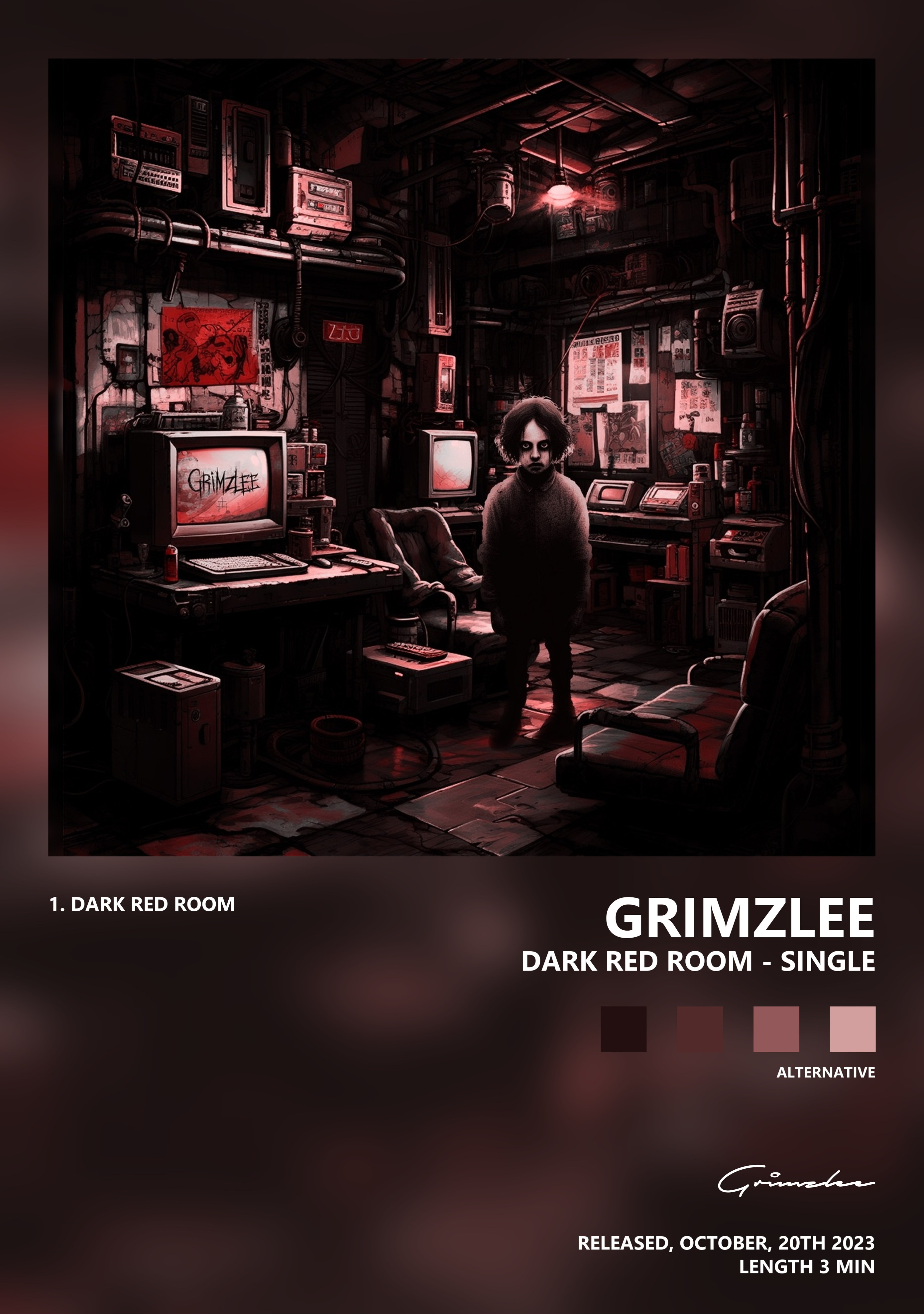 Музыкальный постер: Grimzlee — Dark Red Room - Single