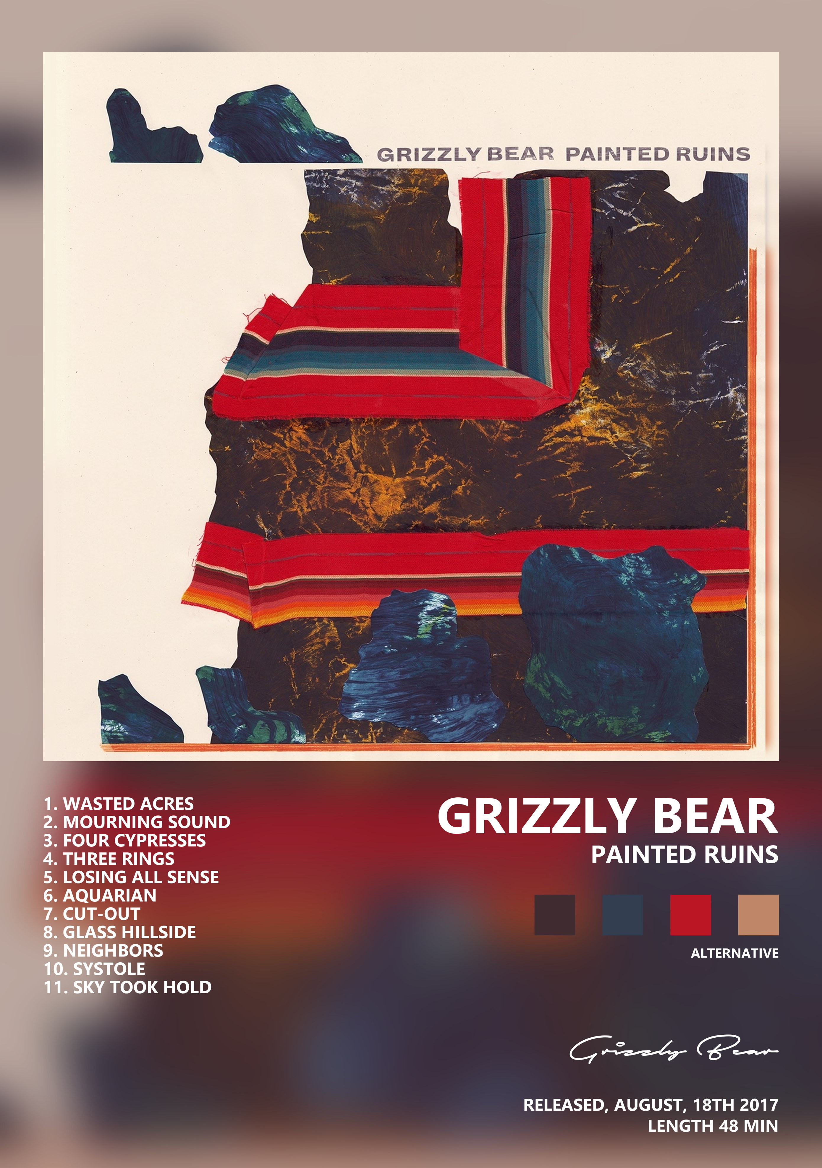 Музыкальный постер: Grizzly Bear — Painted Ruins