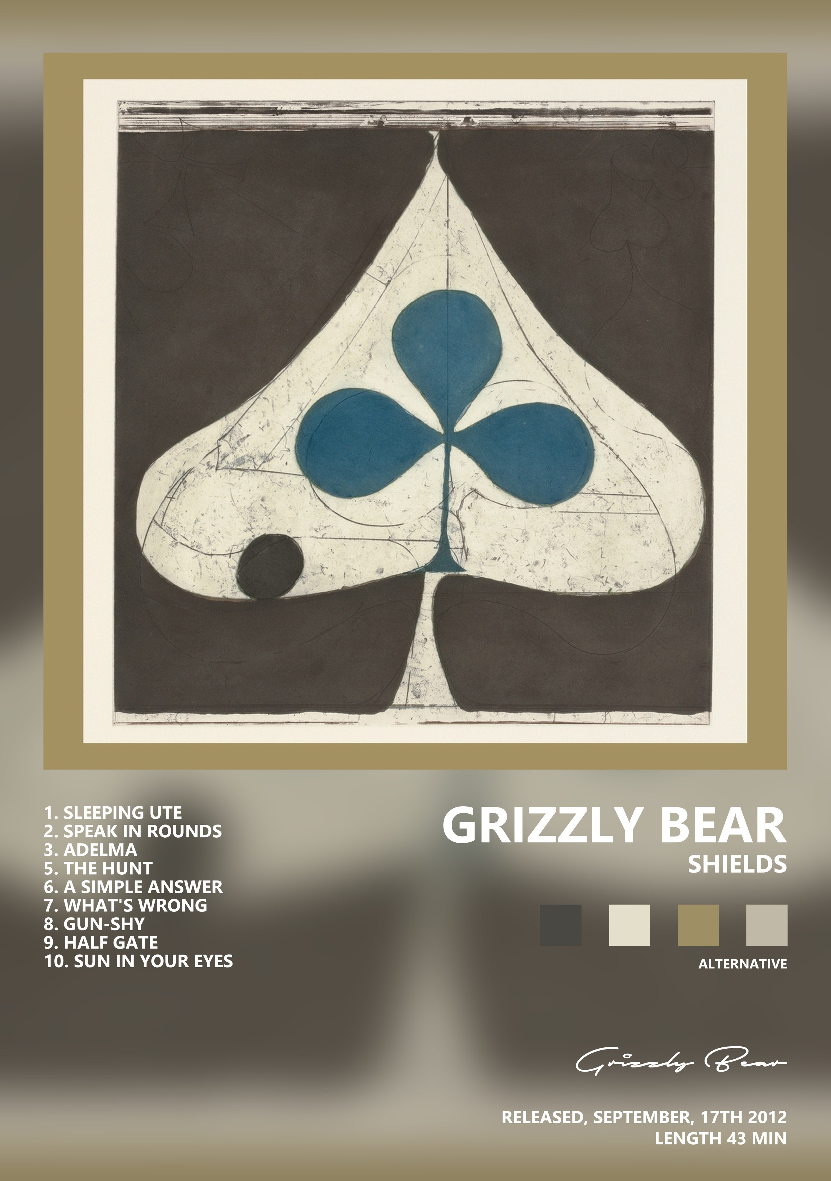 Музыкальный постер: Grizzly Bear — Shields