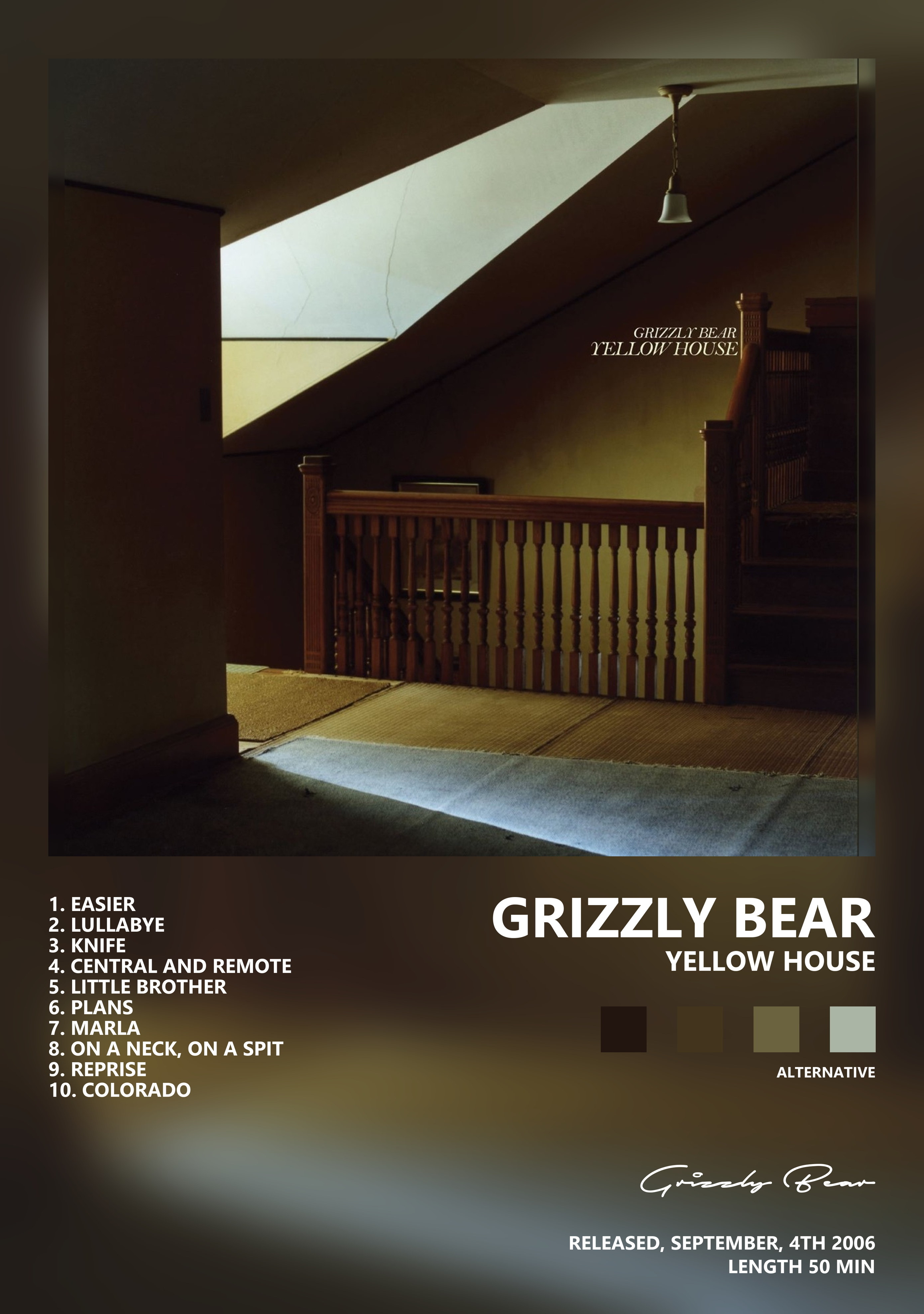 Музыкальный постер: Grizzly Bear — Yellow House