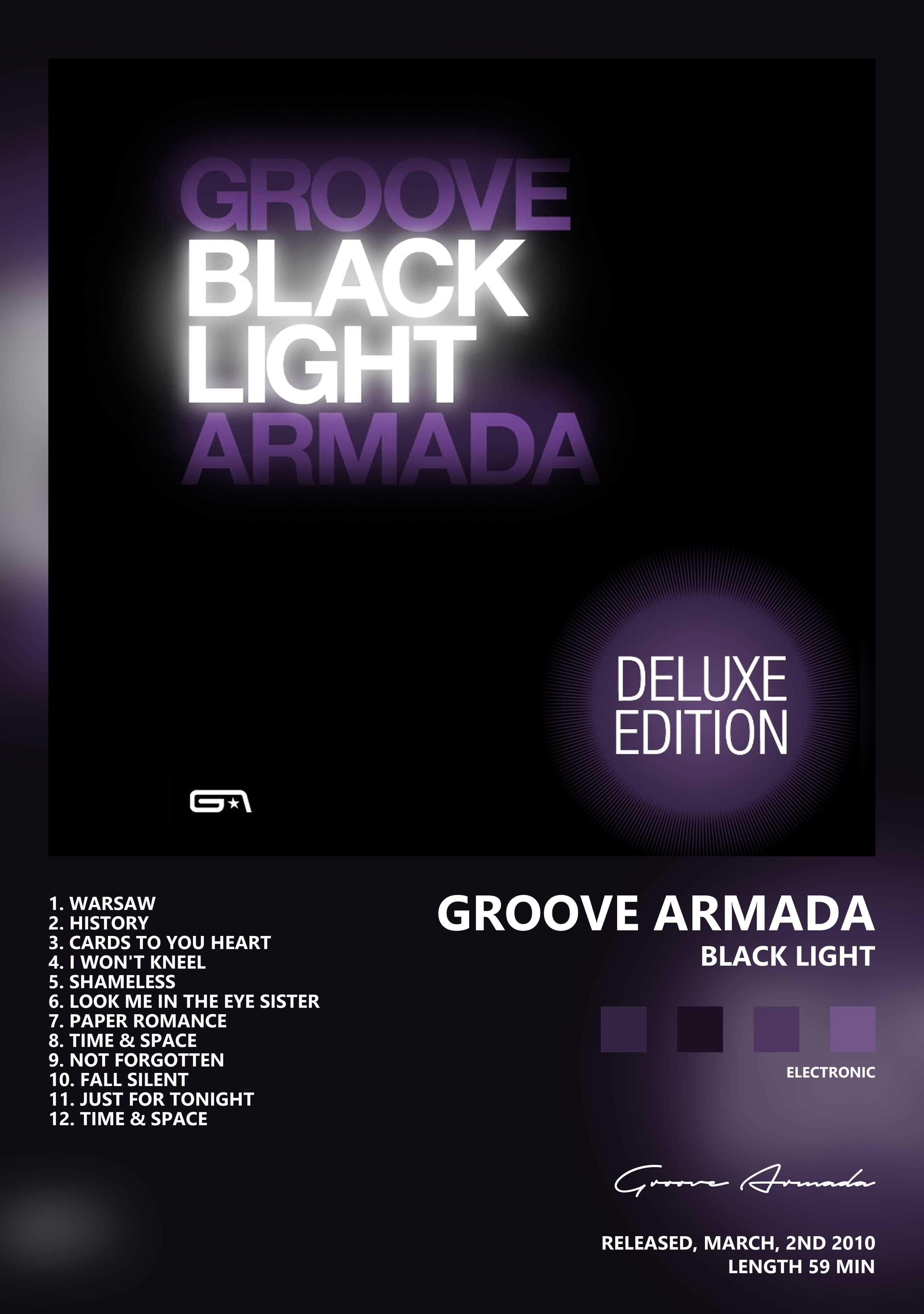 Музыкальный постер: Groove Armada — Black Light