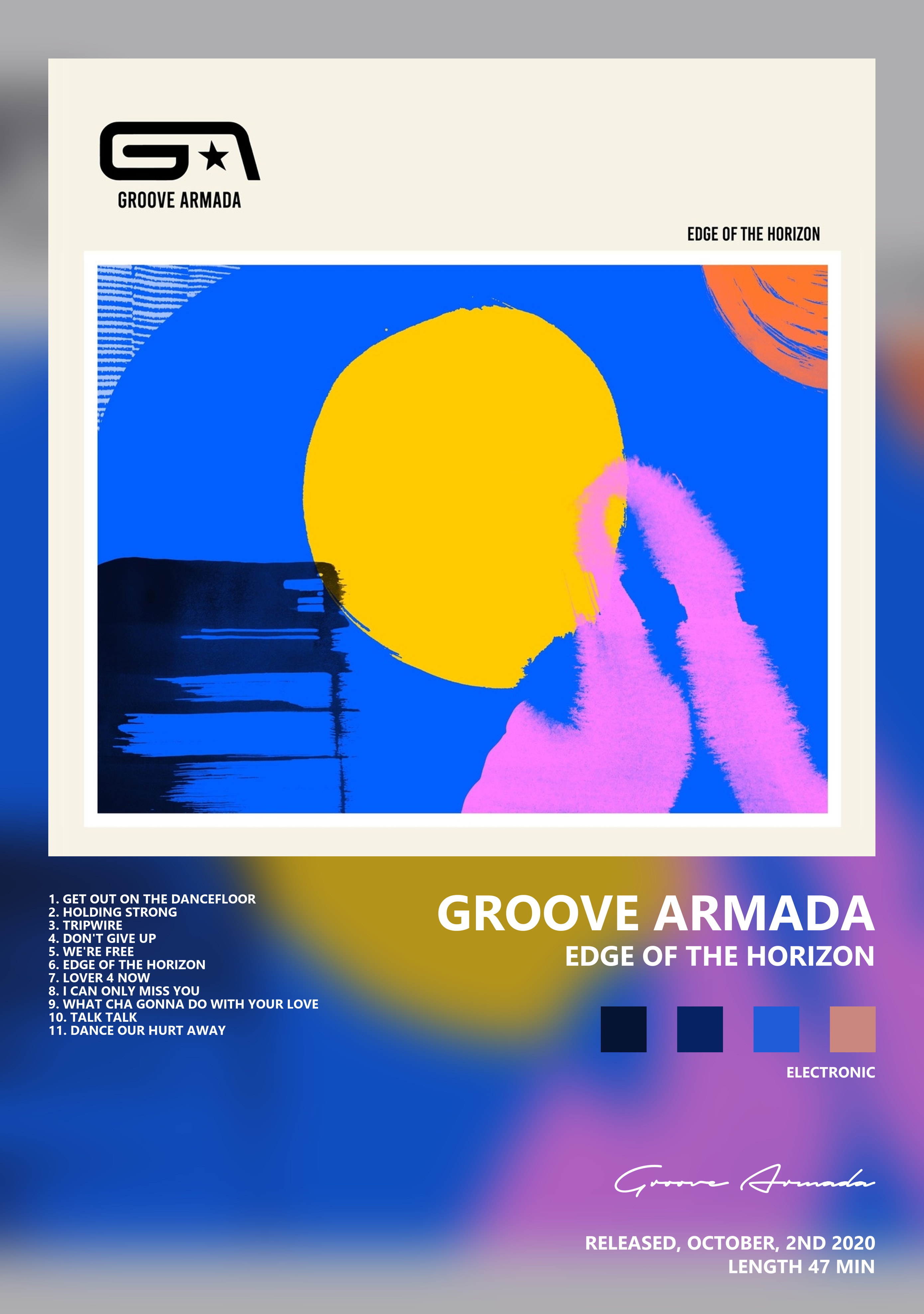 Музыкальный постер: Groove Armada — Edge of the Horizon