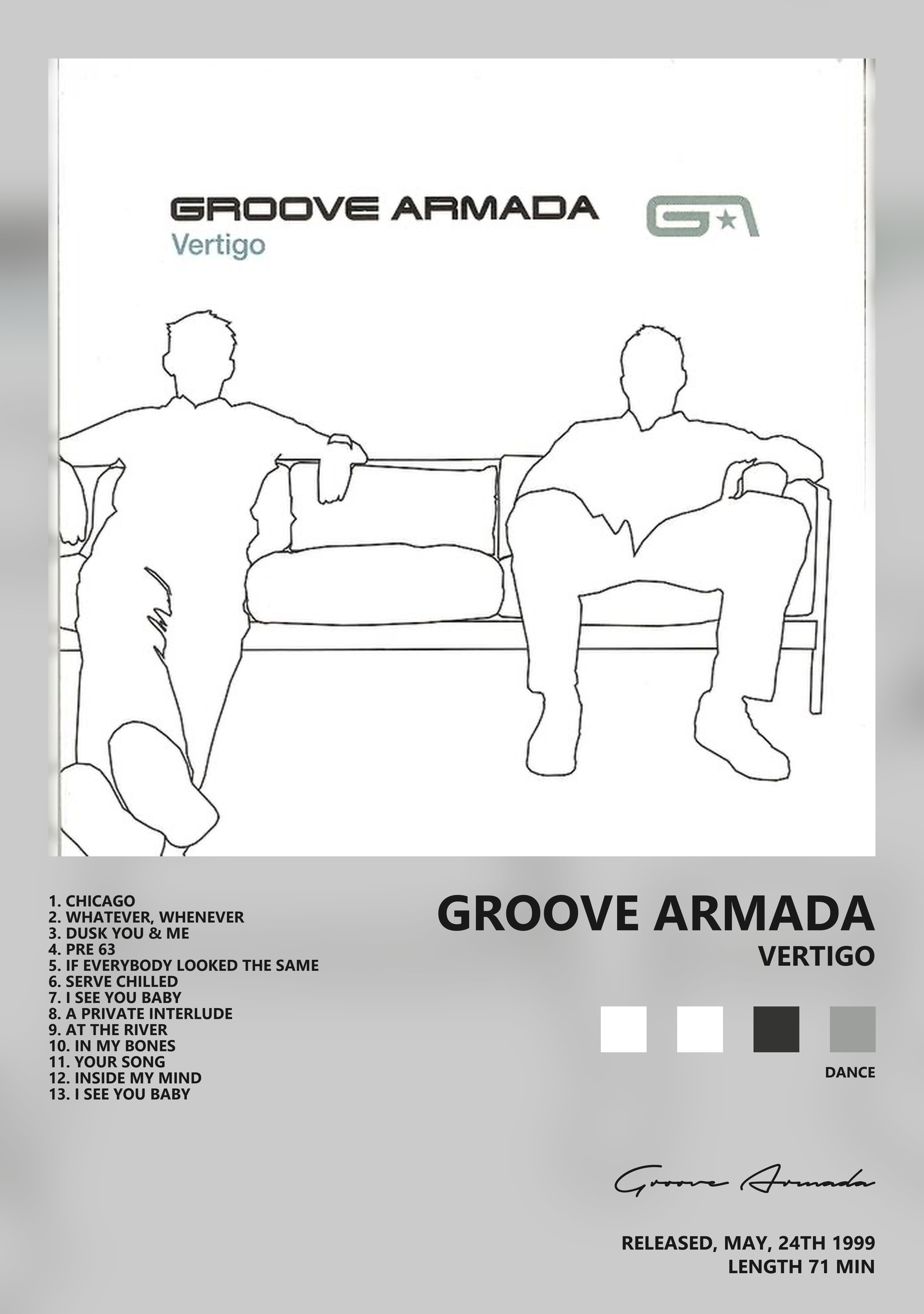 Музыкальный постер: Groove Armada — Vertigo