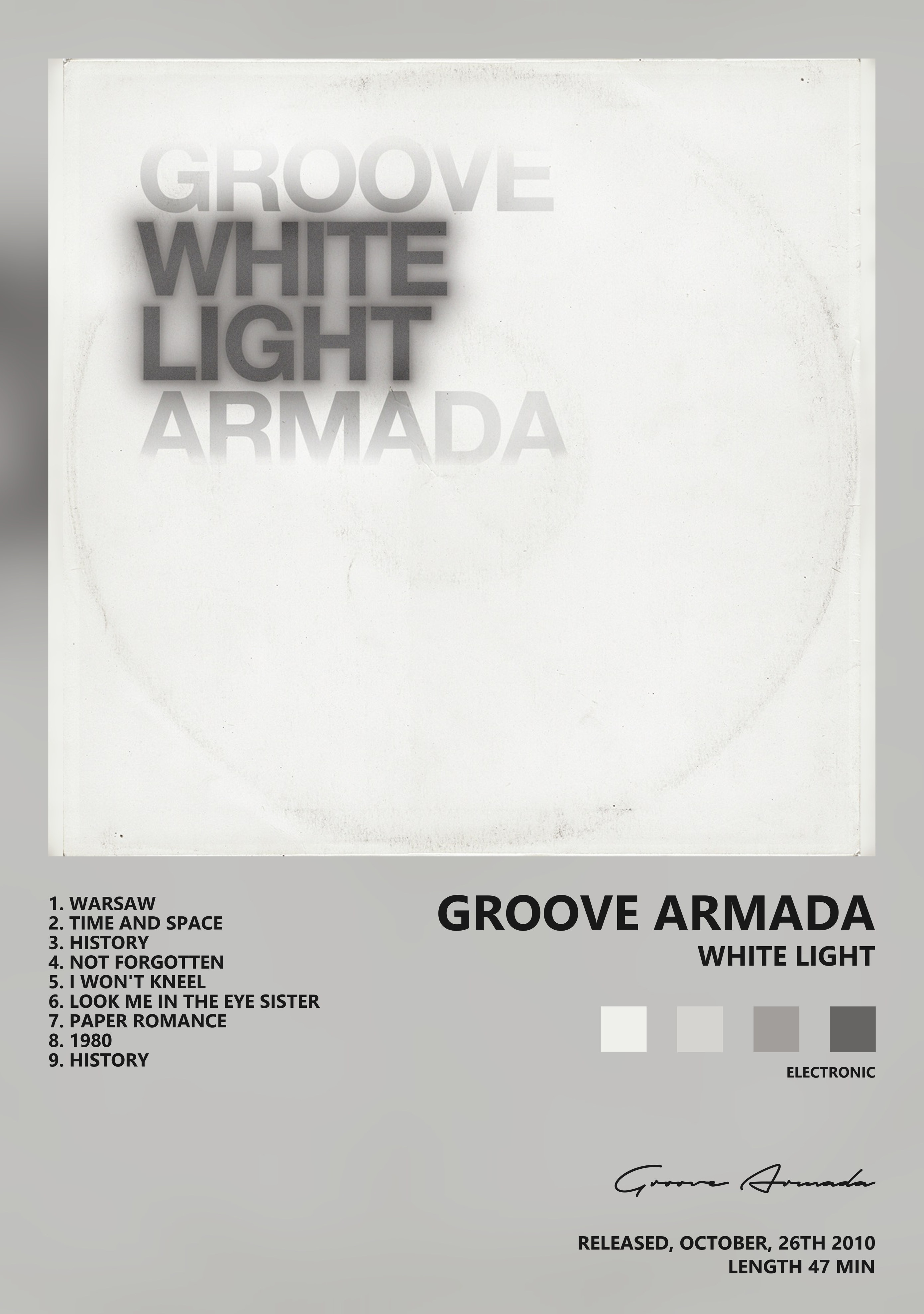 Музыкальный постер: Groove Armada — White Light