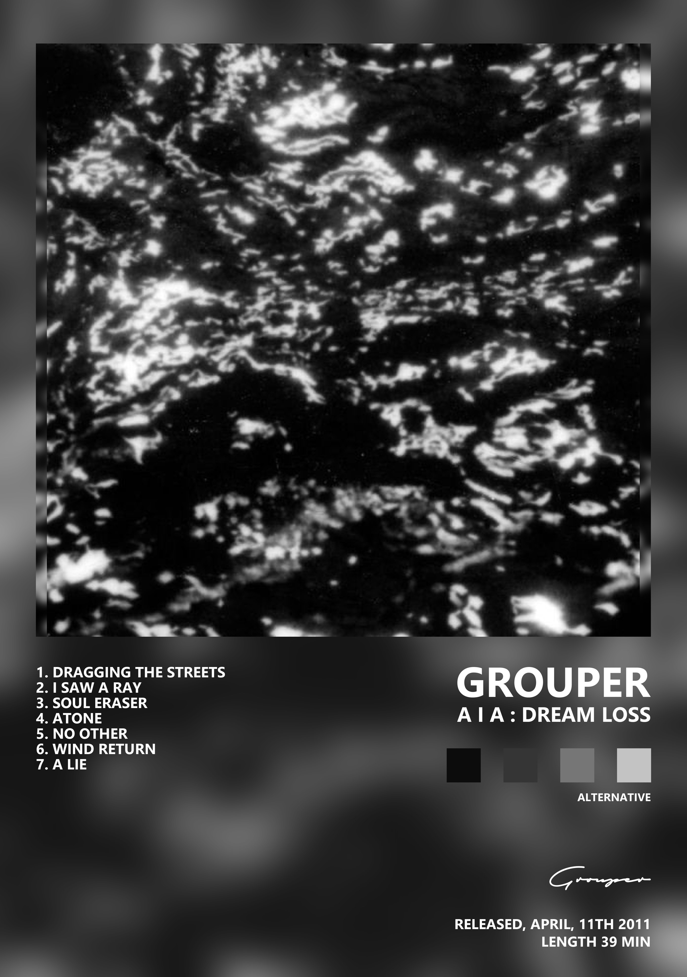 Музыкальный постер: Grouper — A I A Dream Loss