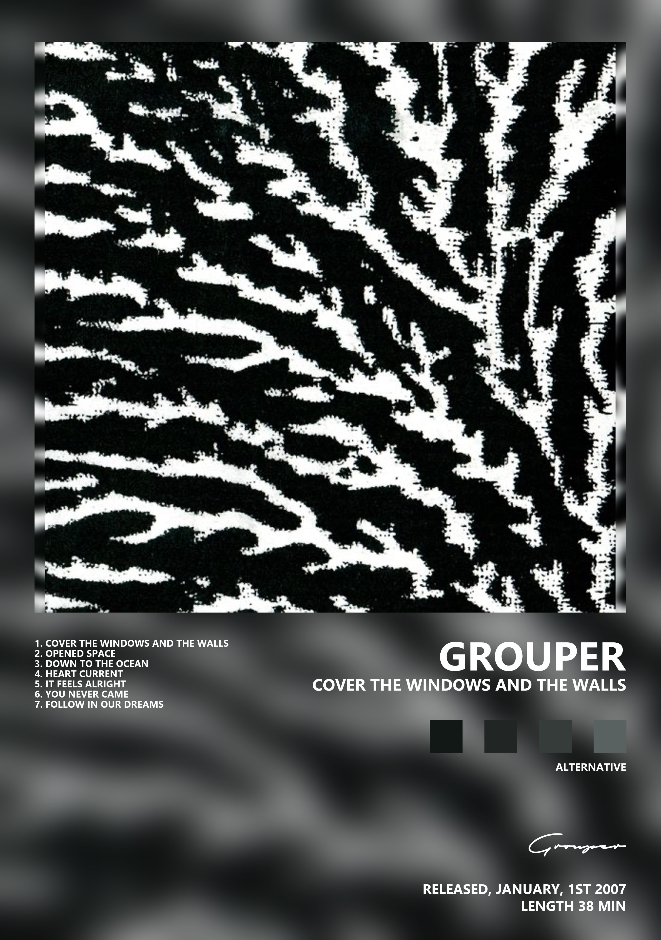 Музыкальный постер: Grouper — Cover the Windows and the Walls